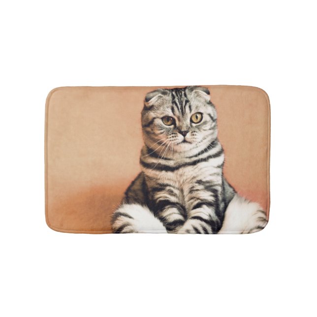 Cute Kitten sprawled ut Badrumsmatta (Framsidan)