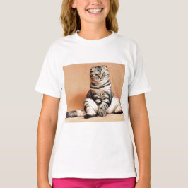 Cute Kitten sprawled ut T Shirt