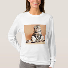 Cute Kitten sprawled ut T Shirt