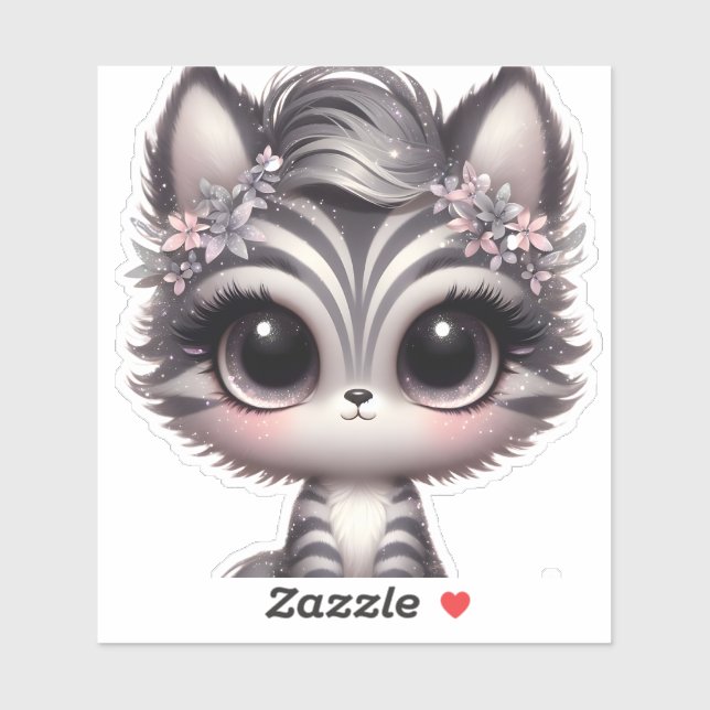 Cute kitten Sticker Klistermärken (Ark)