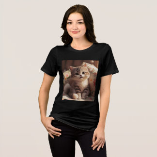 Cute Kitten Stil Mode T Shirt