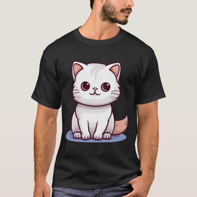 Cute kitten - Tater tot cat T Shirt (Framsida)
