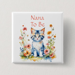 Cute Kitten ThBäste Nana som ska bli babyskor Knapp