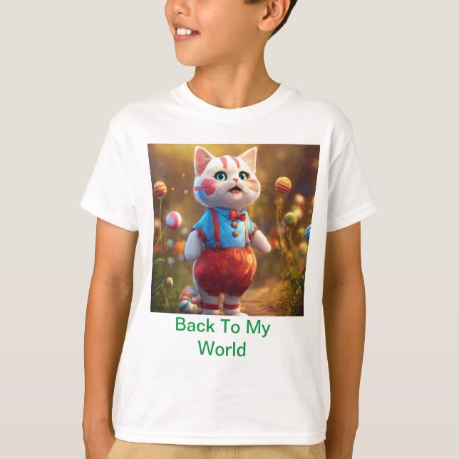 Cute Kitten-uppspelningsdesign T Shirt (Framsida)