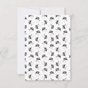 Cute Kitten w/ Violin Cat Music Art ANPASSNINGSBAR Tack Kort