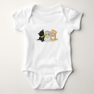 Cute kittens baby-kroppsdräkt t shirt
