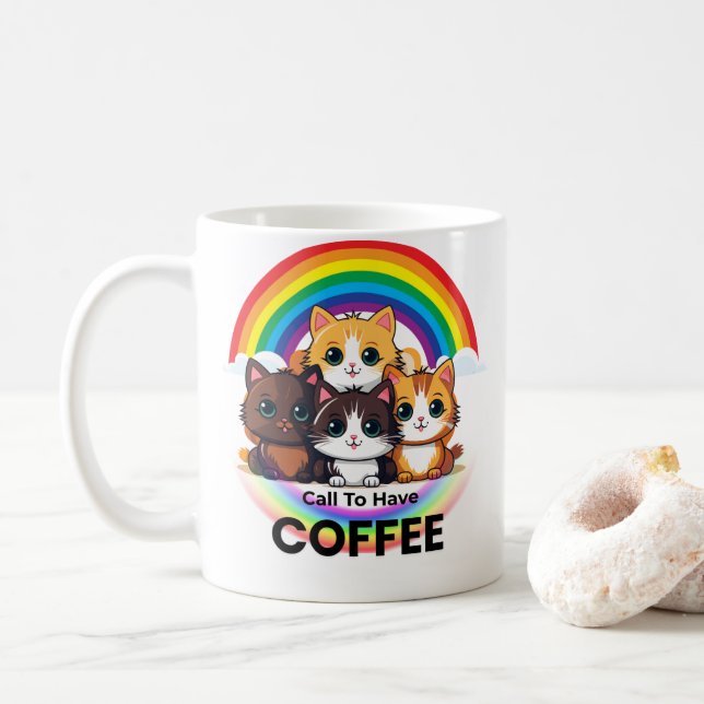 Cute Kittens Coffee Mugg: Cat Lover Gift Kaffemugg (Med munk)
