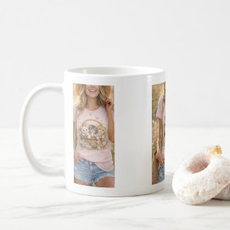 Cute Kittens Floral Graphic Girls Mug Kaffemugg