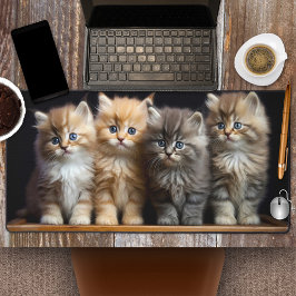 Cute Kittens Hårig Purry Friends