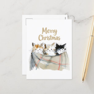 Cute Kittens jul Helg Vykort
