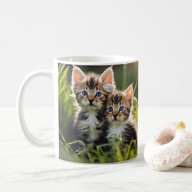 Cute Kittens Kaffemugg (Med munk)