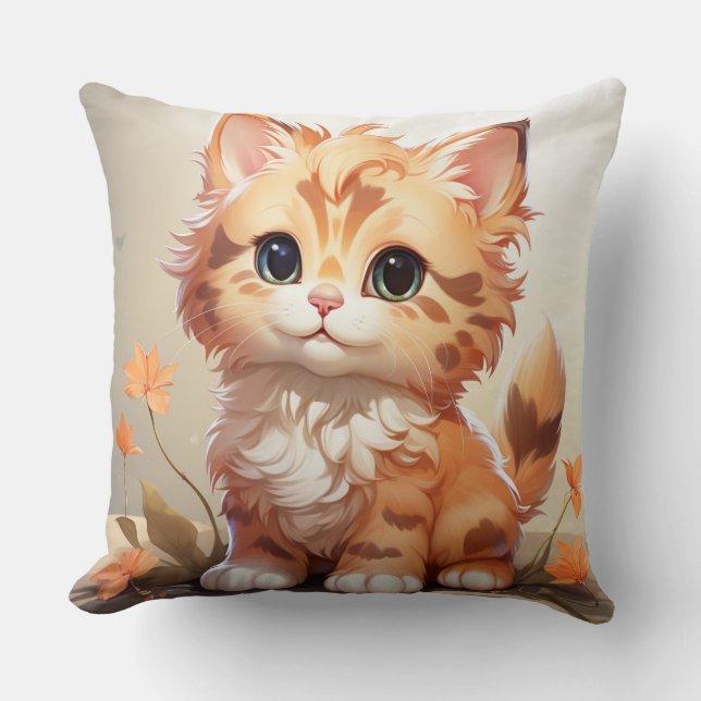 Cute Kittens Kudde (Framsida)