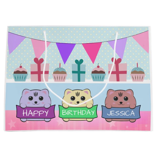 Cute Kittens Personalised Happy Birthday (Framsidan)