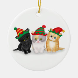 Cute kittens personlig Julgran ornament