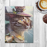 Cute Kittens Sci Fi Travel Animal Puzzle Pussel<br><div class="desc">Pussel med två söta kattungar i en sci om det är en lekfantasi,  med (valfritt) anpassningsbar text.</div>