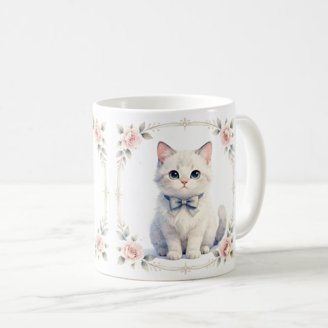 cute kitty cat coffee mug kaffemugg (Framsida höger)