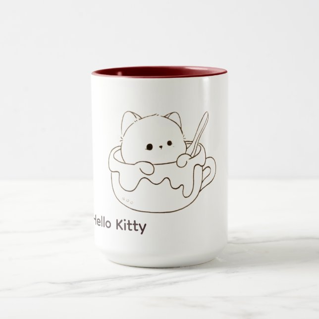 Cute Kitty Mug Mugg (Center)