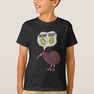 Cute Kiwi Bird Family Humor Nya Zeeland T Shirt