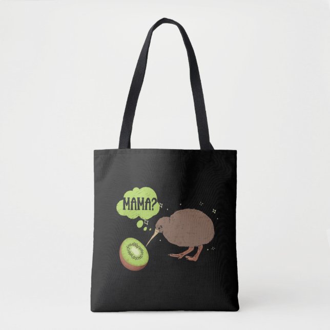 Cute Kiwi Bird Humor Nya Zeeland Tygkasse (Framsida)