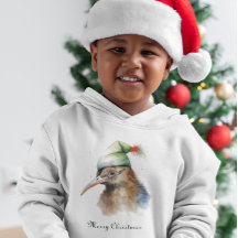 Cute Kiwi Bird i jul Elf Hat, anpassningsbar