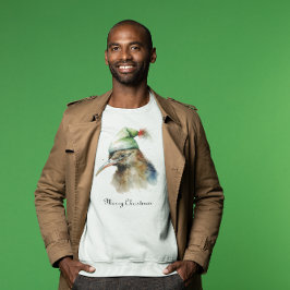 Cute Kiwi Bird i jul Elf Hat, anpassningsbar T Shirt