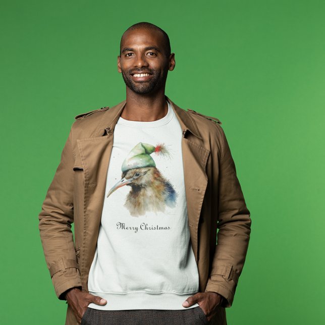 Cute Kiwi Bird i jul Elf Hat, anpassningsbar T Shirt (Skapare uppladdad)