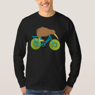 Cute Kiwi On Bicycle Kiwi Cycling Team Biking Cycl T Shirt