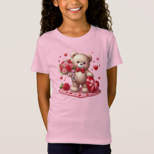 Cute, klassisk Alla hjärtans nalle T Shirt