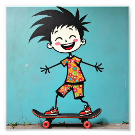 Cute-klistermärke Fototryck