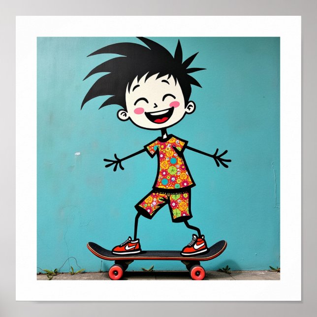 Cute-klistermärke Poster (Framsidan)