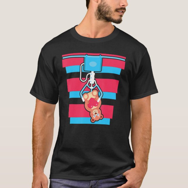 Cute Klo Maskin Nalle Leksak T Shirt (Framsida)