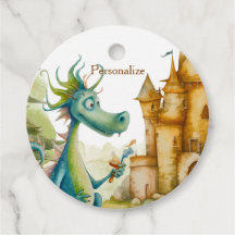 Cute Knight Dragon Castle Födelsedagsfest Kids