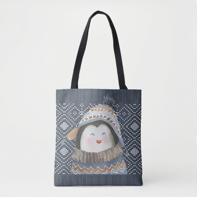 Cute Knitting-projekt Tygkasse (Framsida)