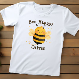 Cute Knubbig Bumblebee "Bee Lycklig" T Shirt