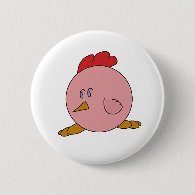 Cute Knubbig Chicken Knapp (Framsida)