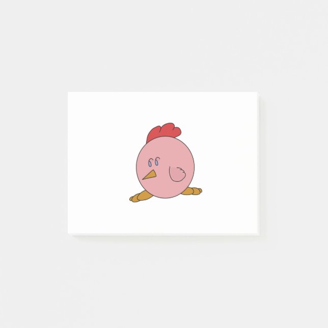 Cute Knubbig Chicken Post-it Block (Framsida)