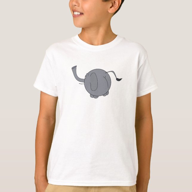 Cute Knubbig Elephant T Shirt (Framsida)