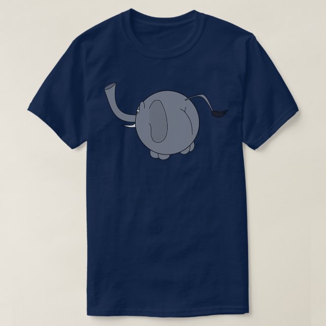Cute Knubbig Elephant T Shirt (Design framsida)