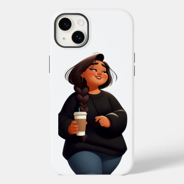 Cute Knubbig Girl with Juice | Roligt och spel (Baksida)