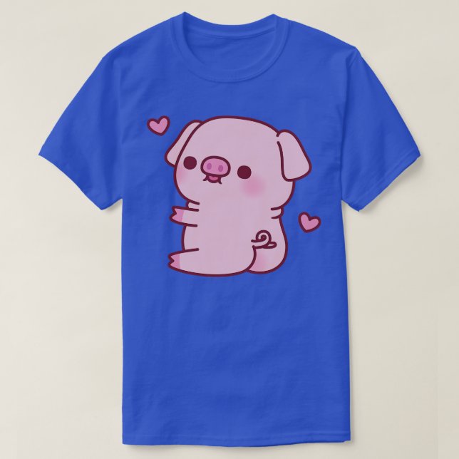 Cute Knubbig Gris med stora knölar T Shirt (Design framsida)