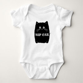 Cute Knubbig Hip Cat T-shirt. T Shirt