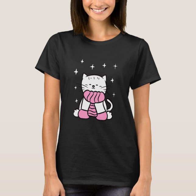 Cute Knubbig Katt för Cat Manar Women Kids T Shirt (Framsida)
