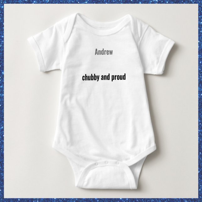 Cute Knubbig och Proud T Shirt (Skapare uppladdad)