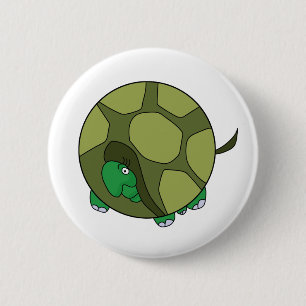 Cute Knubbig Turtle Knapp