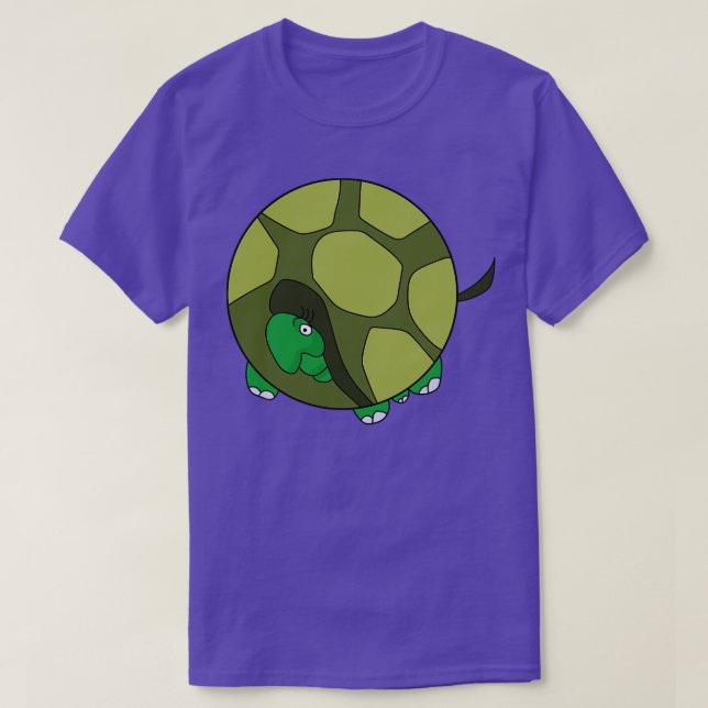 Cute Knubbig Turtle T Shirt (Design framsida)