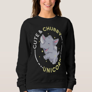 Cute Knubbig Unicorn Rhino Animal Kids T Shirt