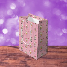 Cute ko i kärlek rosa Valentine Day-presentpåse