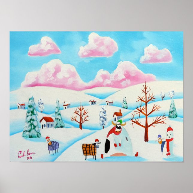 Cute ko och får poster (Framsidan)