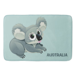 Cute Koala-anpassningsbarnas textbad Badrumsmatta