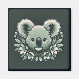Cute koala ansikte magnet